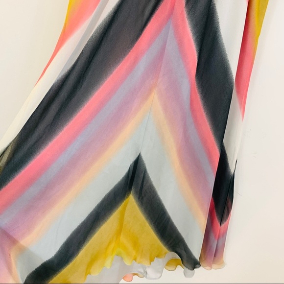 Vince Camuto Multi Color Chevron Sleeveless Maxi Dress NWT $148 - Picture 11 of 12